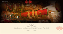Desktop Screenshot of centrepointevents.com